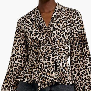 Leopard print blouse